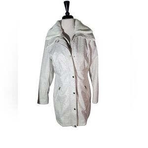 NWOT Jessica Simpson Gray Houndstooth Winter Coat SZ L